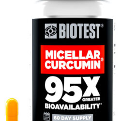 Suplemento De Curcumina Micelar Biotest 60 Cápsulas Por 2 Me