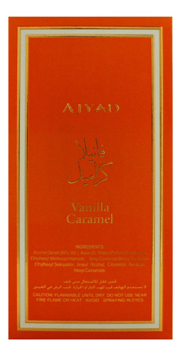 Perfume Ajyad Vanilla Caramel Eau De Parfum 100ml Para Mulhe - Imagem 7