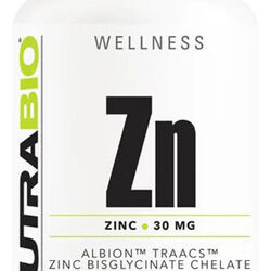 Suplemento Mineral De Quelato De Zinco Nutrabio 30 Mg 120 Po