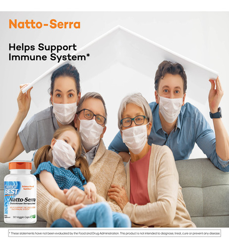 Suplemento Doctor's Best Natto-serra 90 Cápsulas Vegetariana - Imagem 3