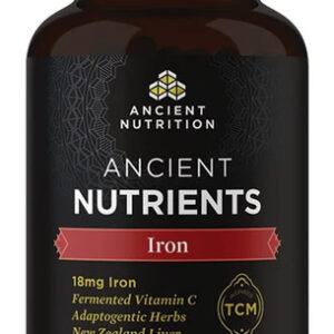 Suplemento De Ferro Ancient Nutrition 18mg 30 Cápsulas