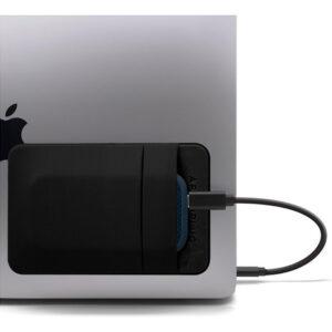 Bolsa Adesiva Para Laptop Afterplug De 2 Bolsos Preta