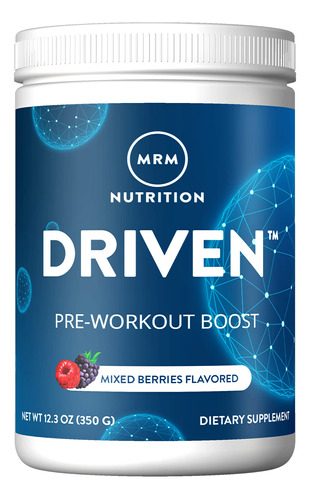 Pó Pré-treino Mrm Nutrition Driven Mixed Berry Flavor