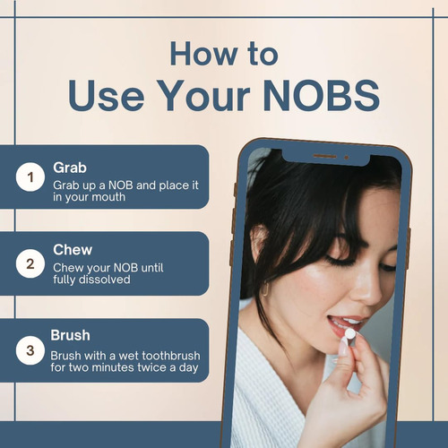 Comprimidos De Creme Dental Biöm Nobs Nano Hydroxyapatite 3 - Imagem 6