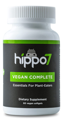 Suplemento Multivitamínico Completo Vegan Hippo7 60 Cápsulas