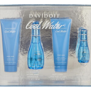 Conjunto De Perfumes Davidoff Coolwater Para Mulheres: 50 Ml