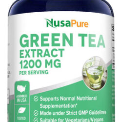 Suplemento De Extrato De Chá Verde Nusapure 24000mg 180 Cáps