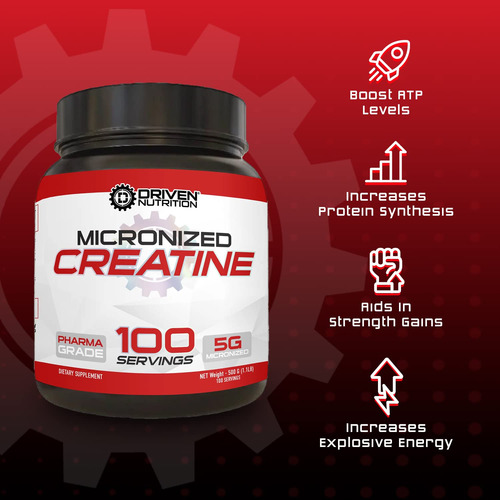 Creatina Em Pó Sem Sabor De 500 G De Nutrição Orientada Por - Imagem 4
