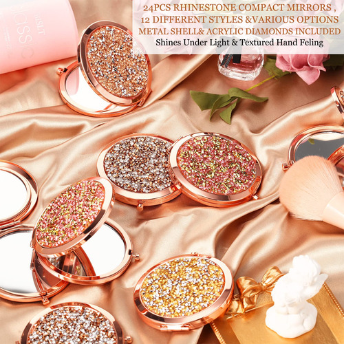 Espelho Compacto Cindeer Folding Pocket Makeup Mirror X24 - Imagem 2