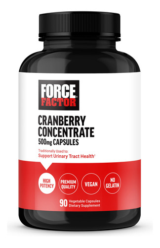 Cápsulas Concentradas De Cranberry Force Factor 90 Cápsulas