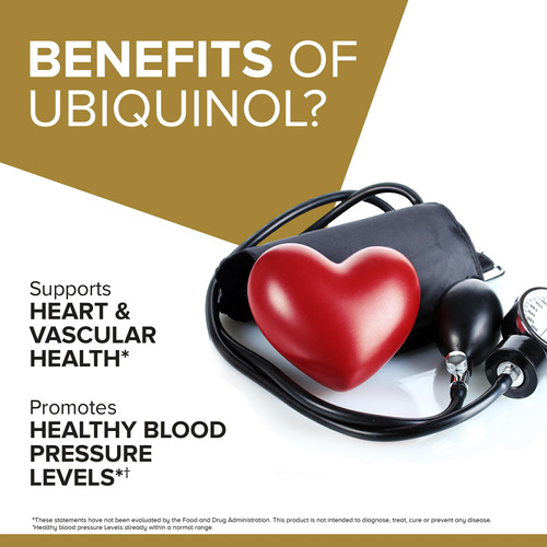 Suplemento Qunol Ubiquinol Coq10 100 Mg Cápsulas Gelatinosas - Imagem 5