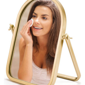 Espelho De Mesa De Maquiagem Geloo Vanity 30x20cm Com Rotaçã