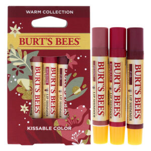 Coleção Lip Shimmer Burt&quots Bees Kissable Color Warm