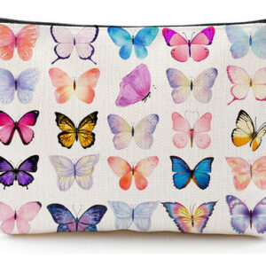 Bolsa De Maquiagem Heshengzaixian Em Aquarela Com Decoração