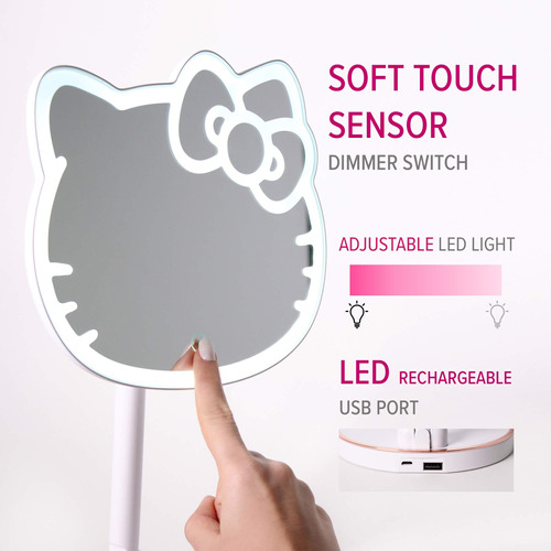 Espelho De Maquiagem Impressions Vanity Hello Kitty Led Reca - Imagem 2