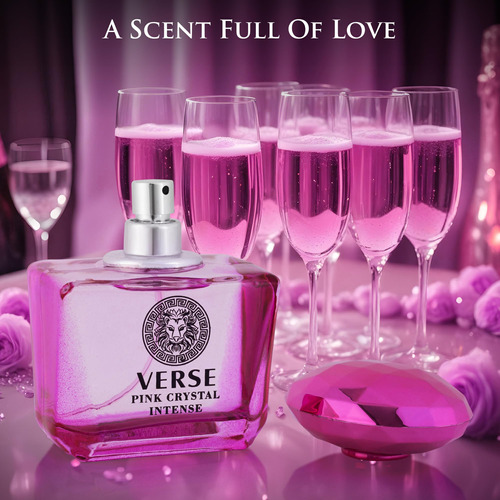Perfume Novoglow Verse Pink Crystal Intense 100ml Para Mulhe - Imagem 8