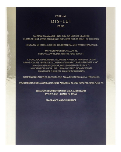 Perfume Yzy Perfume Dis-lui Eau De Parfum 100ml For Women - Imagem 7