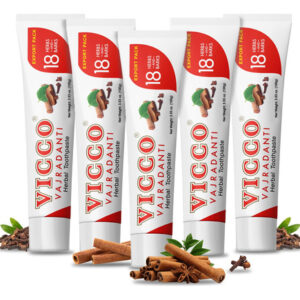 Pasta De Dentes Vicco Vajradanti Herbal 100% Natural 100ml X