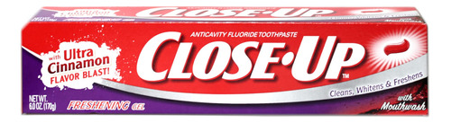 Creme Dental Close-up Refreshening Gel Refreshening Red 177m