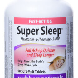 Suplemento Webber Naturals Super Sleep Melatonin Plus L-thea