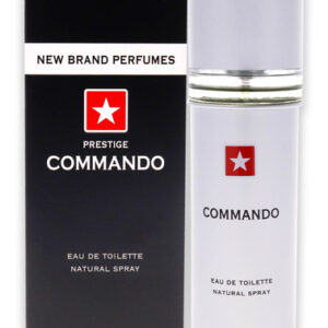 Commando By New Brand Para Homens - Spray Edt De 3,3 Onças
