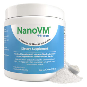 Suplemento Solace Nutrition Nanovm 4-8 Para Crianças 275g