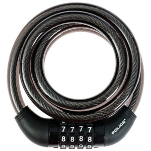 Combinação Bike Lock Cable Police Para Uso Externo De 1,5 M