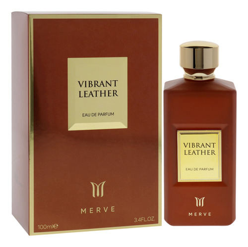 Perfume Merve Vibrant Leather Eau De Parfum 100ml Para Homen - Imagem 3