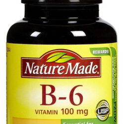 Suplemento Natural De Vitamina B6, Comprimidos De 100 Mg, 10