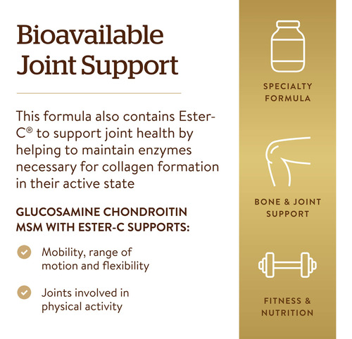 Suplemento Solgar Extra Strength Glucosamina Condroitina Msm - Imagem 4