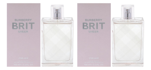 Perfume Burberry Brit Sheer Eau De Toilette 100ml For Women