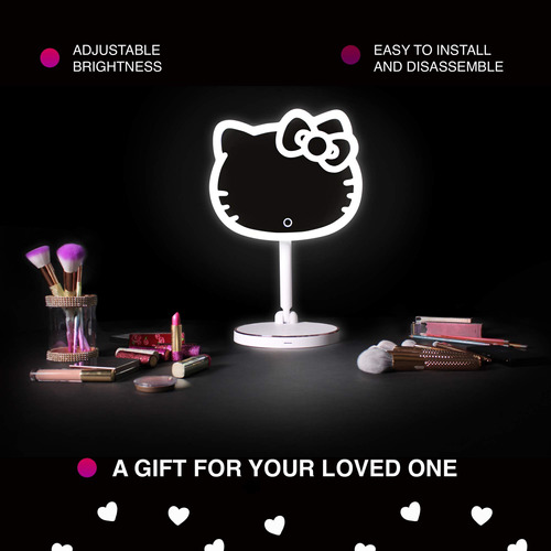 Espelho De Maquiagem Impressions Vanity Hello Kitty Led Reca - Imagem 9