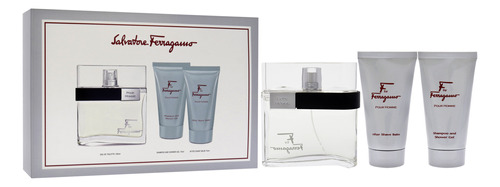 Conjunto De 3 Peças De Perfume Salvatore Ferragamo F For Men - Imagem 3