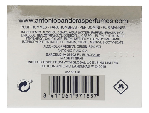 Perfume Antonio Banderas The Icon Eau De Toilette 100ml Para - Imagem 6