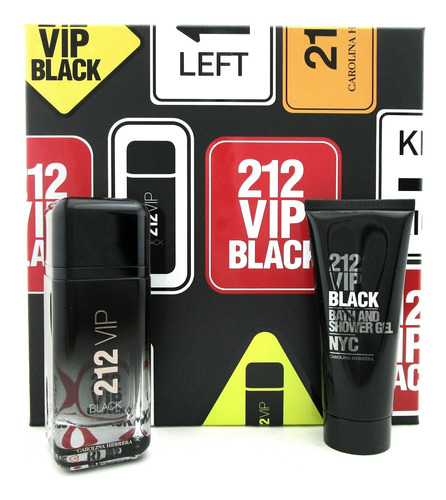 Conjunto De Perfumes Carolina Herrera 212 Vip Black Para Hom