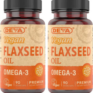 Deva Organic Vegan Vitamins Óleo De Semente De Linhaça - Ri