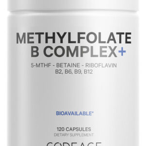 Suplemento Codeage Metilfolato B Complex 1360mcg 5-mthf