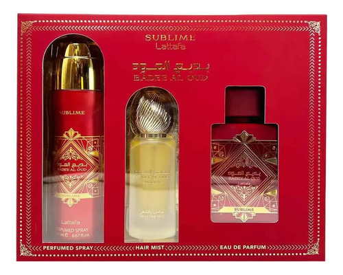 Perfume Lattafa Badee Al Oud Sublime, 100 Ml, Conjunto Único - Imagem 3