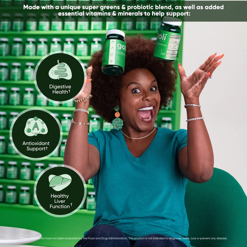 Supergreens Gummy Goli 60 Unidades Com Vitaminas Essenciais - Imagem 3