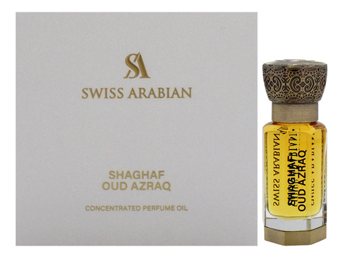 Perfume Swiss Arabian Shaghaf Oud Azraq Óleo De Perfume 12ml