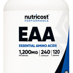 Suplemento Nutricost Eaa Capsules 1200 Mg 240 Cápsulas