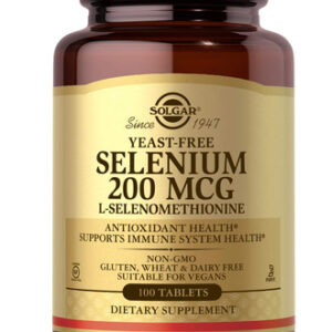 Suplemento Solgar Selênio Sem Fermento 200mcg 100 Comprimido