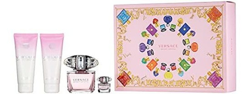 Conjunto De 4 Peças Versace Bright Crystal Para Mulheres, Fr - Imagem 4