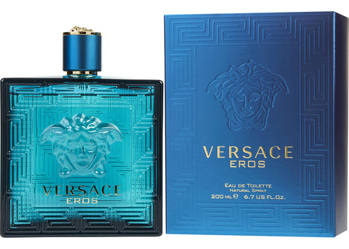 Perfume Versace Eros Eau De Toilette 200ml Para Homens