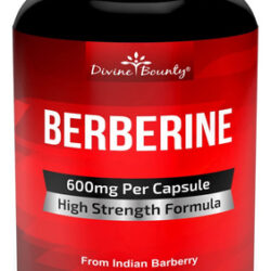Suplemento Divine Bounty Berberine Hcl 600 Mg 60 Cápsulas