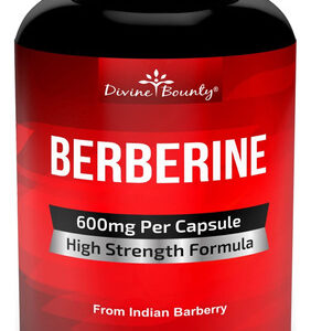Suplemento Divine Bounty Berberine Hcl 600 Mg 60 Cápsulas