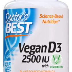 Suplemento Doctor's Best Vitamina D3 2500iu 60 Comprimidos