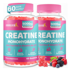 Gomas De Creatina Monohidratada Energixir 5000 Mg Com Taurin