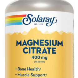 Suplemento Solaray De Citrato De Magnésio 400 Mg 90 Cápsulas