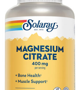 Suplemento Solaray De Citrato De Magnésio 400 Mg 90 Cápsulas